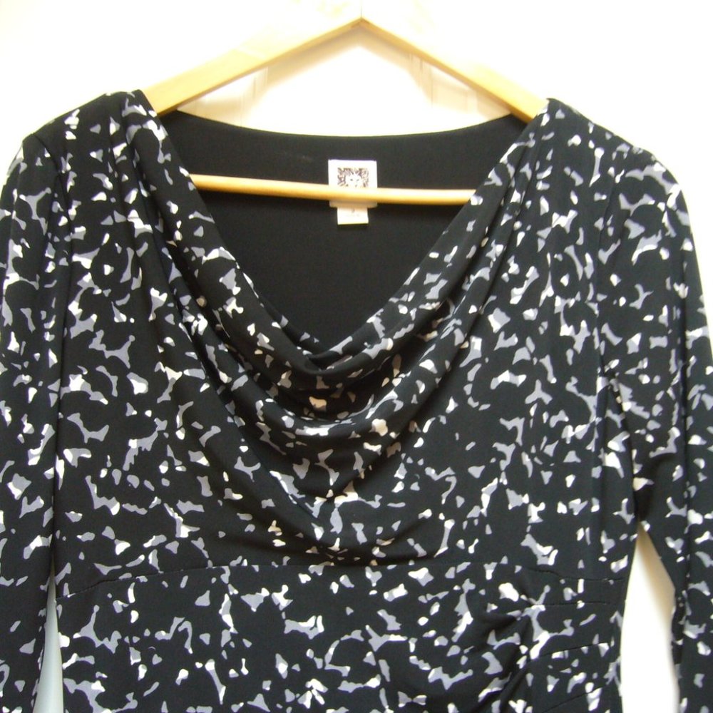 New Anne Klein Faux Wrap Dress - Picture 2 of 5